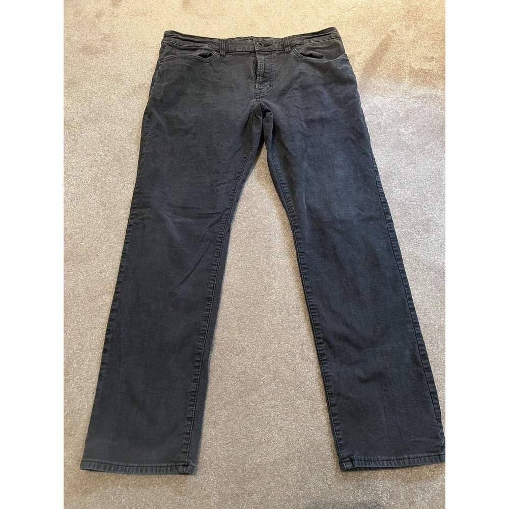 American Eagle Boot Cut Corduroy Pants Gray Cords Mens Size 34x30
